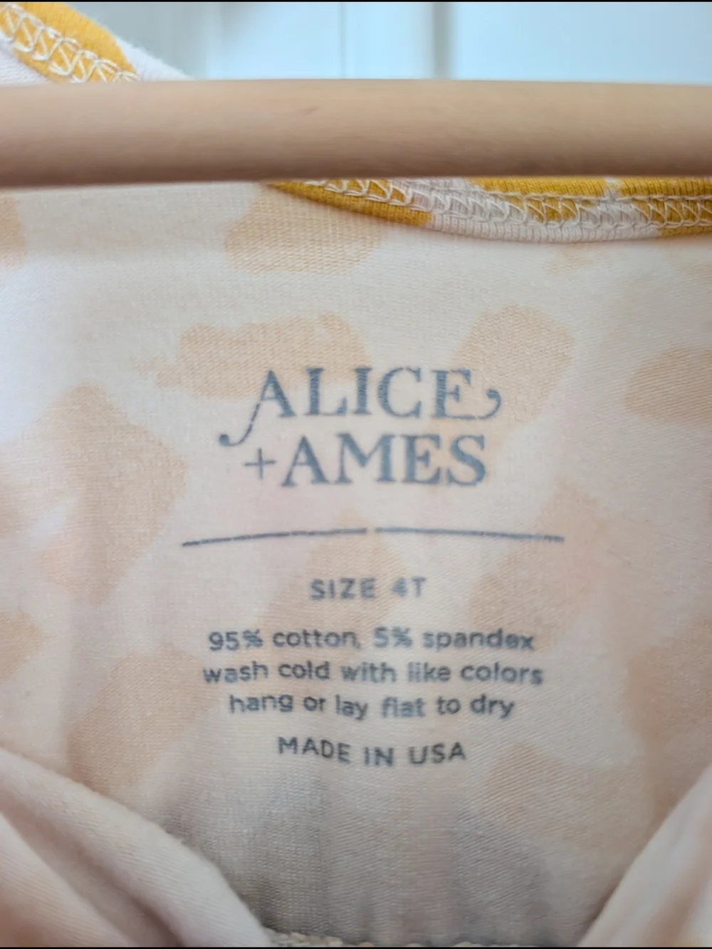 Alice + Ames Yellow Print Tank Dress